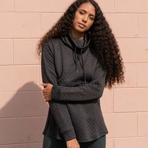 United By Blue Women's Quilted Mockneck Sweatshirt